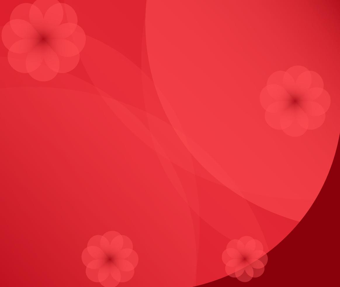 Red gradient geometric background vector