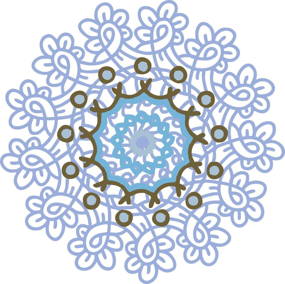 Winter openwork decorative snowflakes. vector