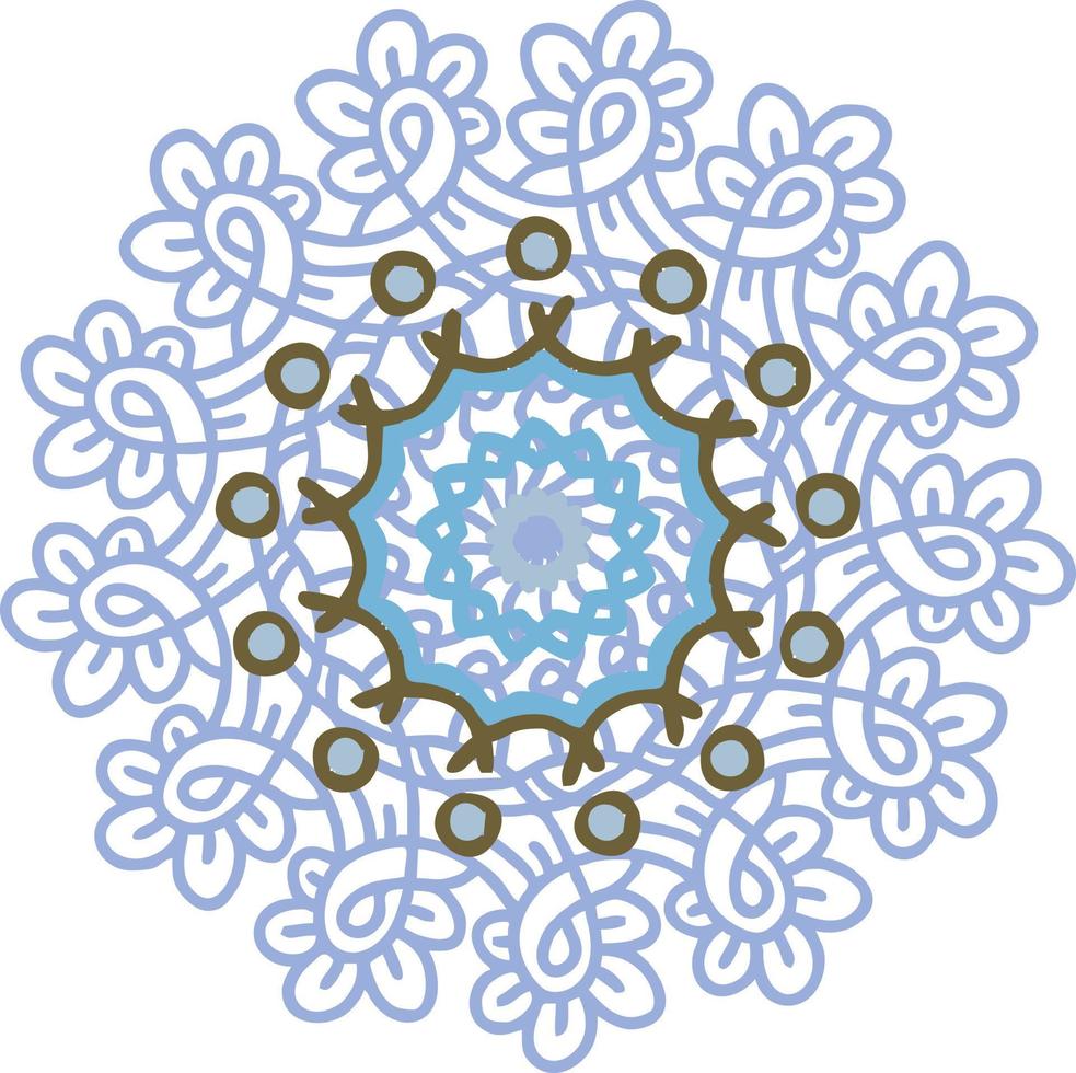 Winter openwork decorative snowflakes. vector