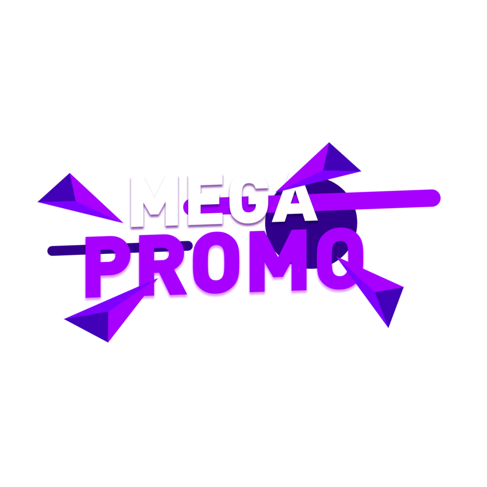 purple mega promo sale tag png