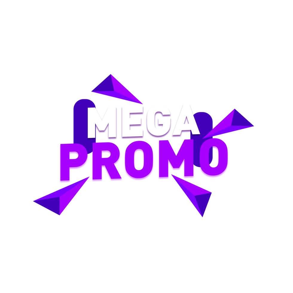 purple mega promo sale tag png