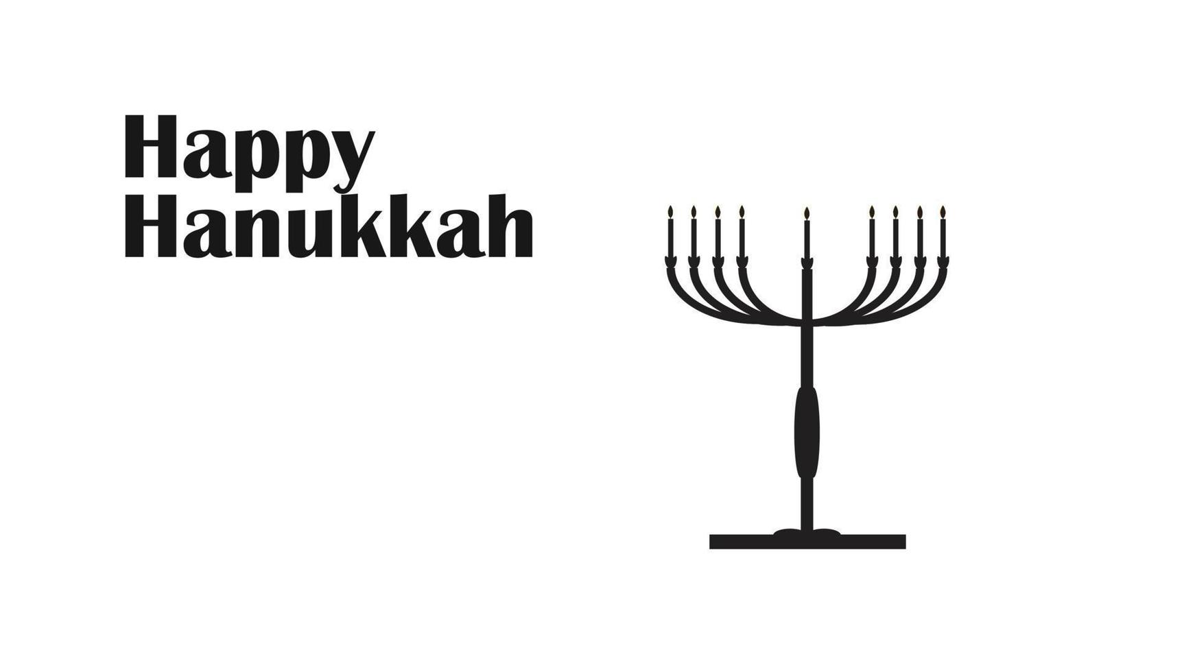 imagen religiosa de la festividad judía de hanukkah fondo blanco con menorah candelabros y velas tradicionales vector