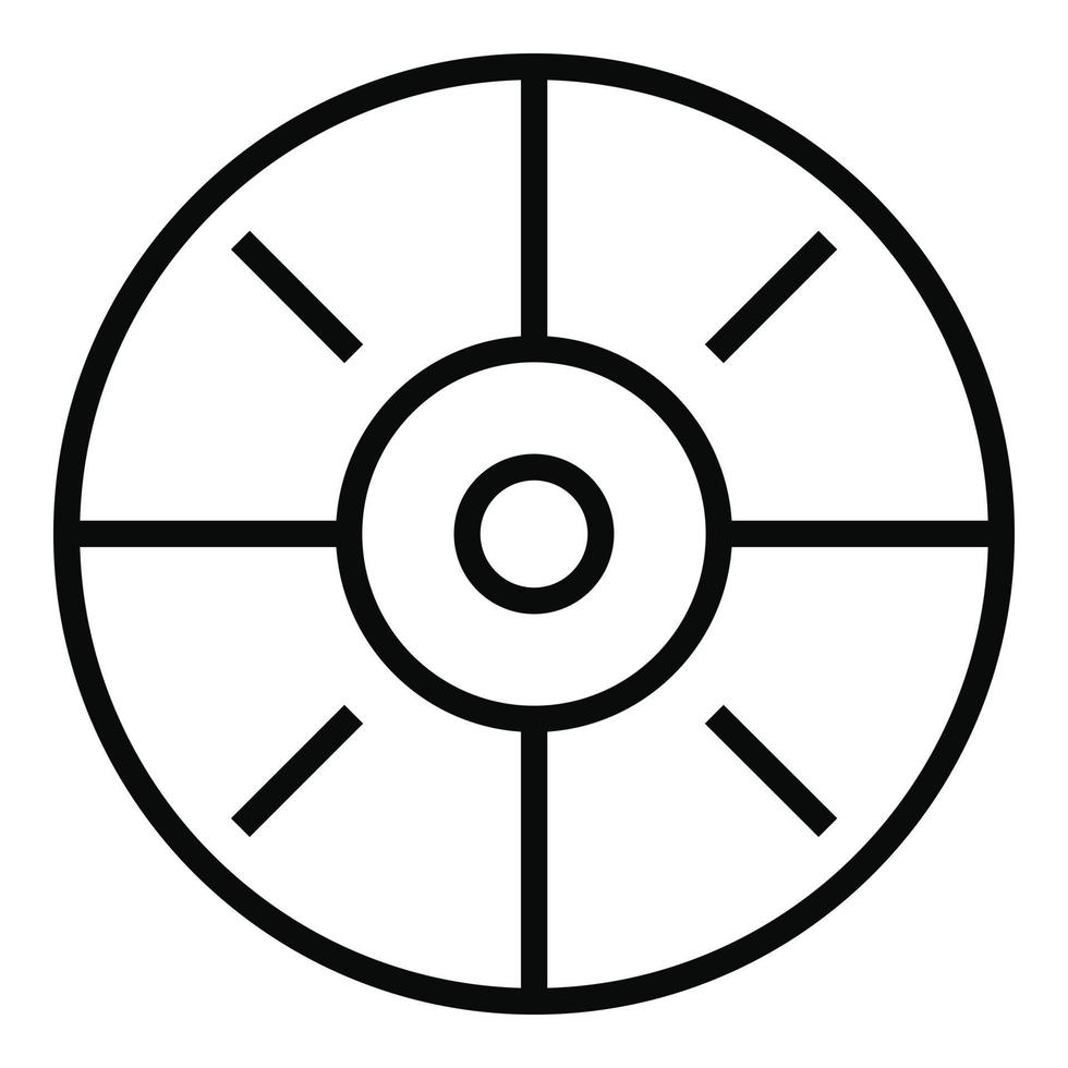 Sport target icon, simple style. vector