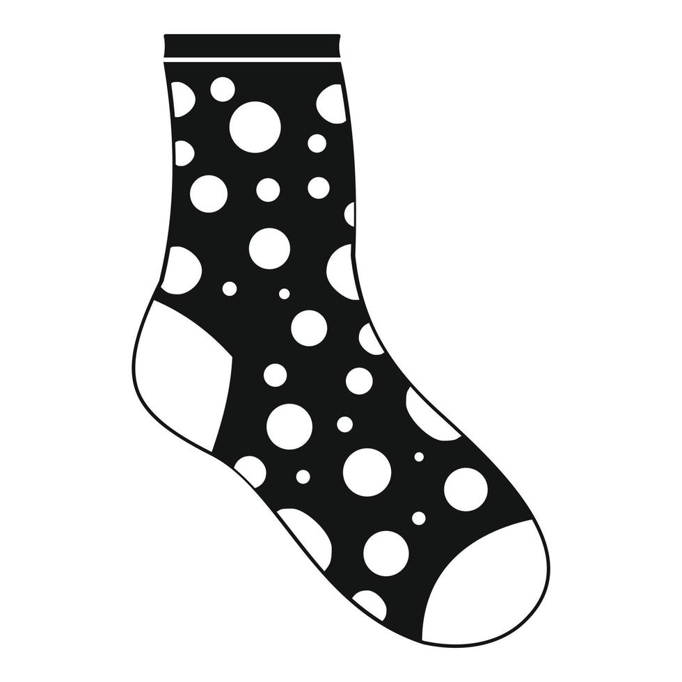 Lost sock icon, simple style vector