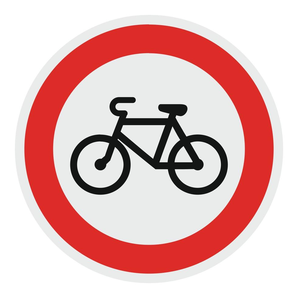 No velo icon, flat style. vector