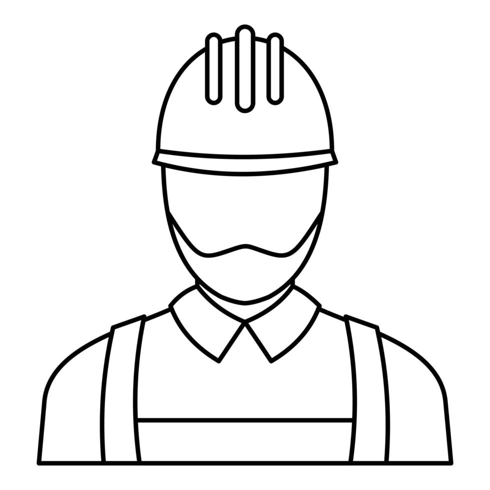 Electric man icon, outline style 14466829 Vector Art at Vecteezy