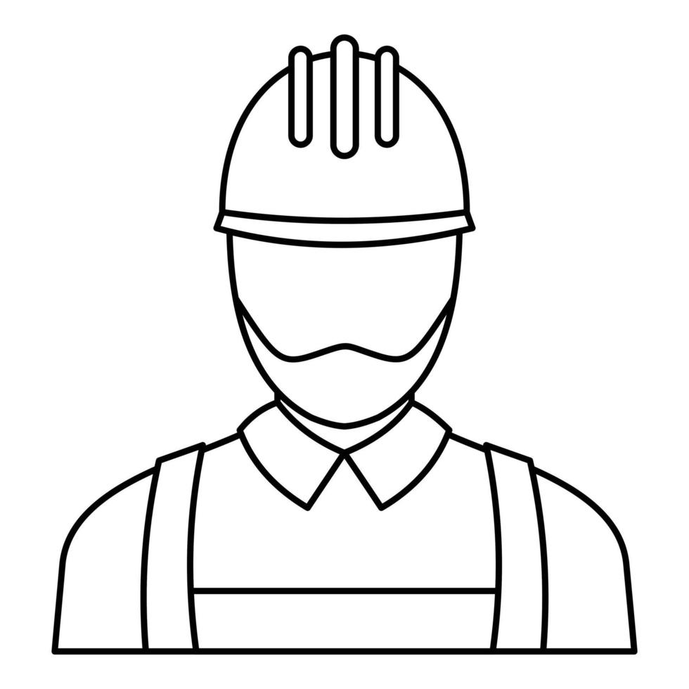 Electric man icon, outline style vector