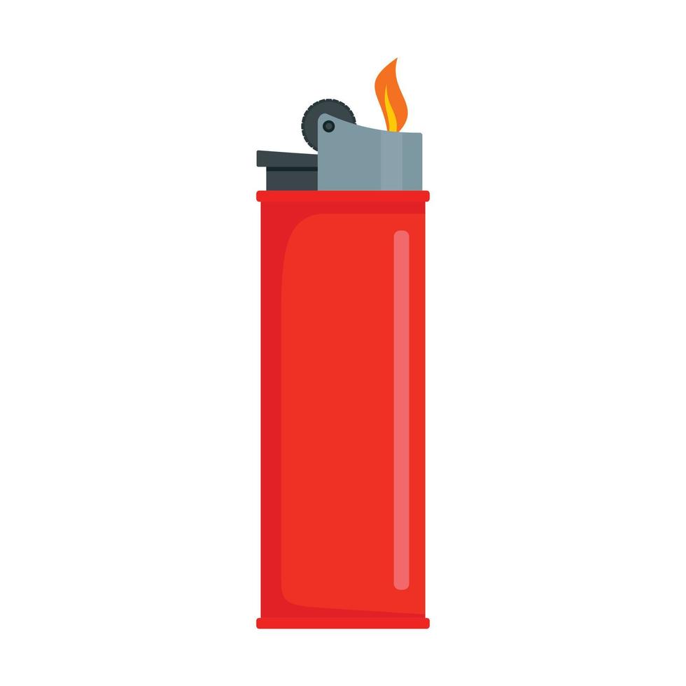 Lighter icon, flat style vector