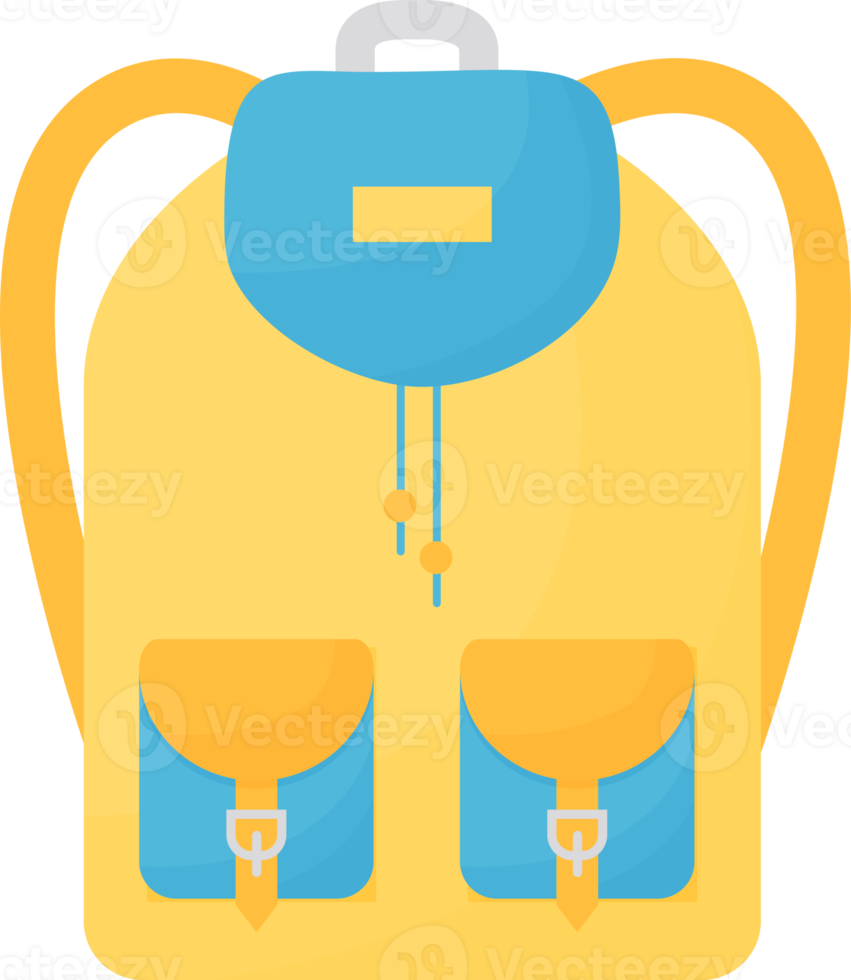 yellow blue school backpack 14466852 PNG