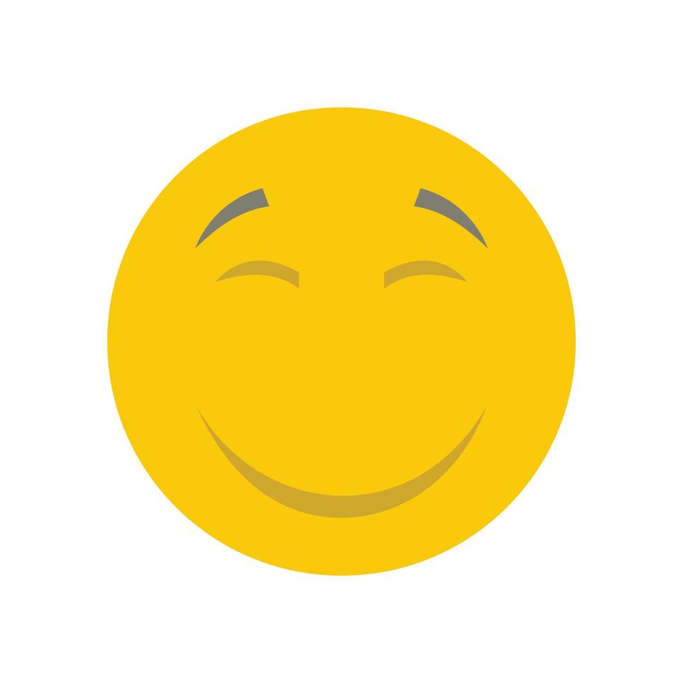 icono de sonrisa vector plano