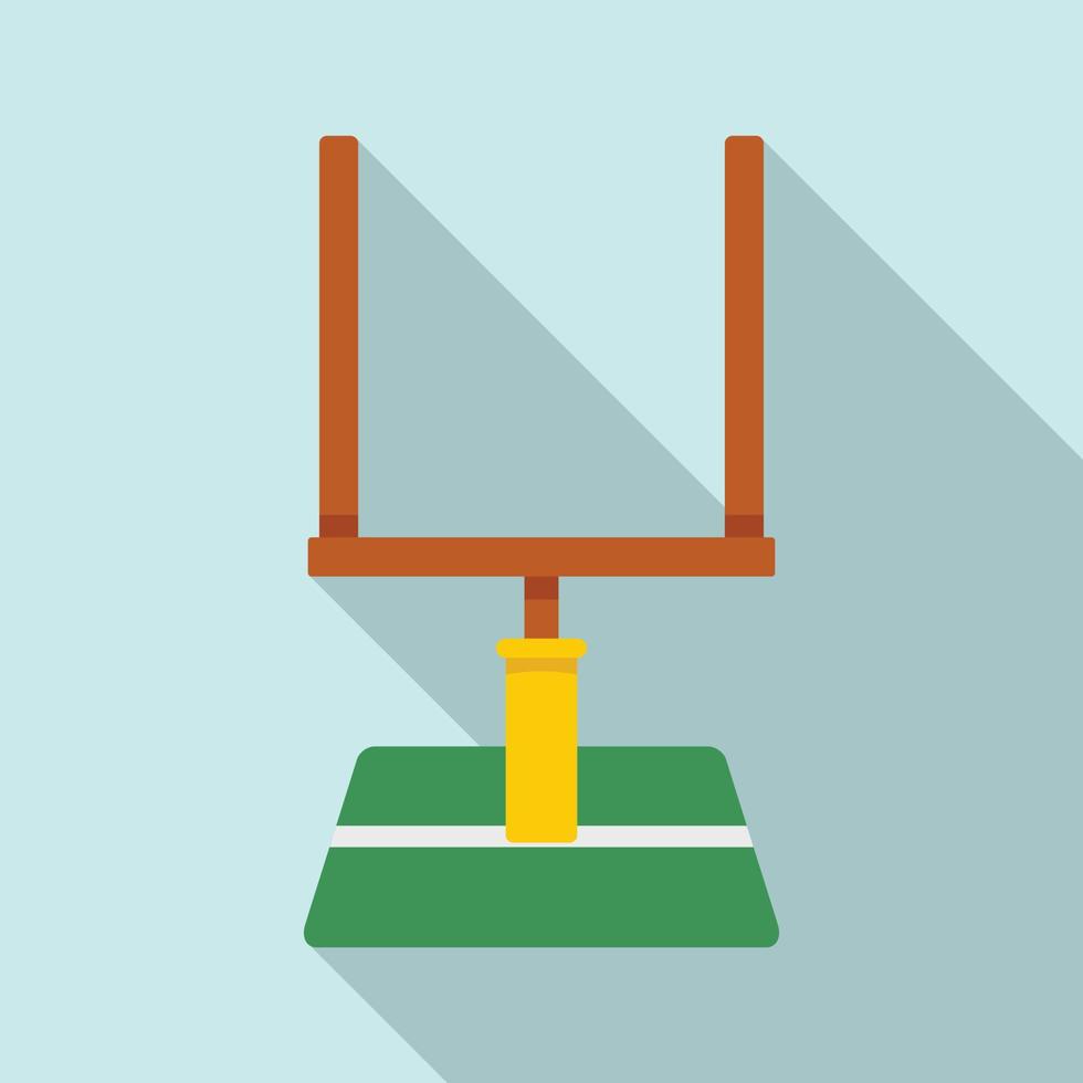American football gate icon, flat style vector