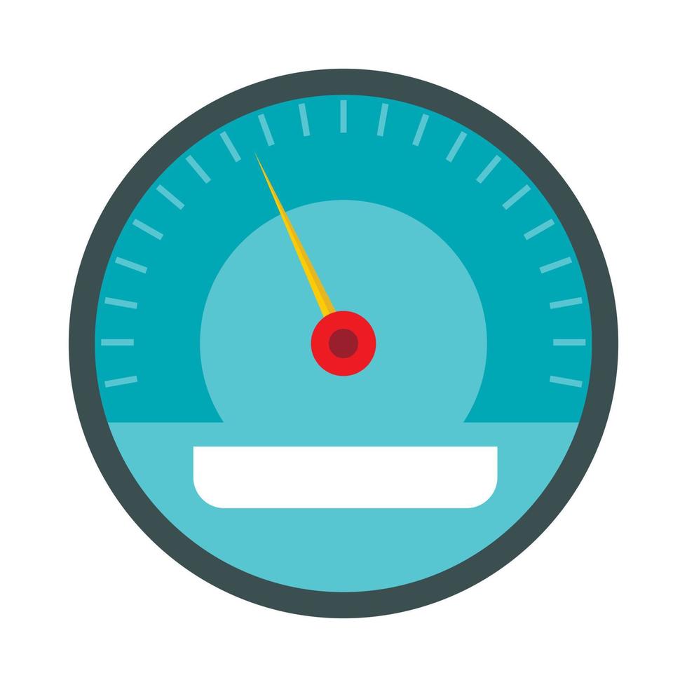 Speedometer icon in flat style vector