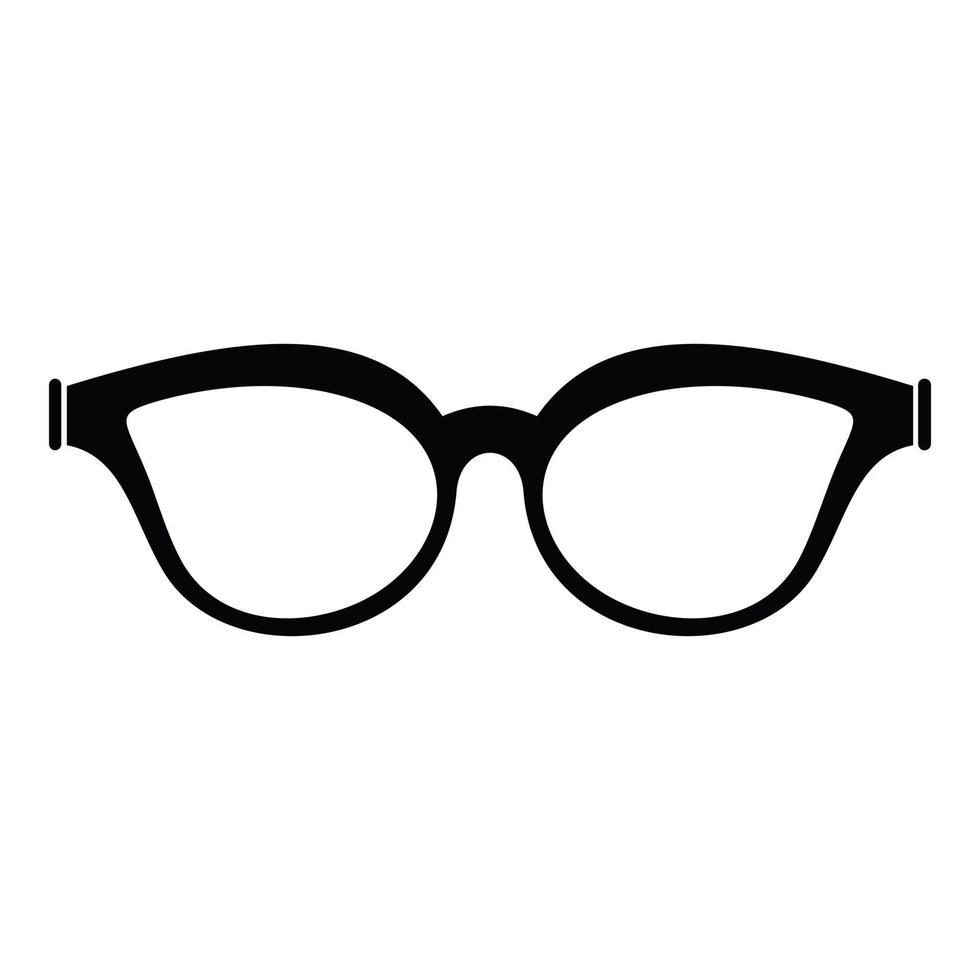 icono de gafas miopes, estilo simple. vector