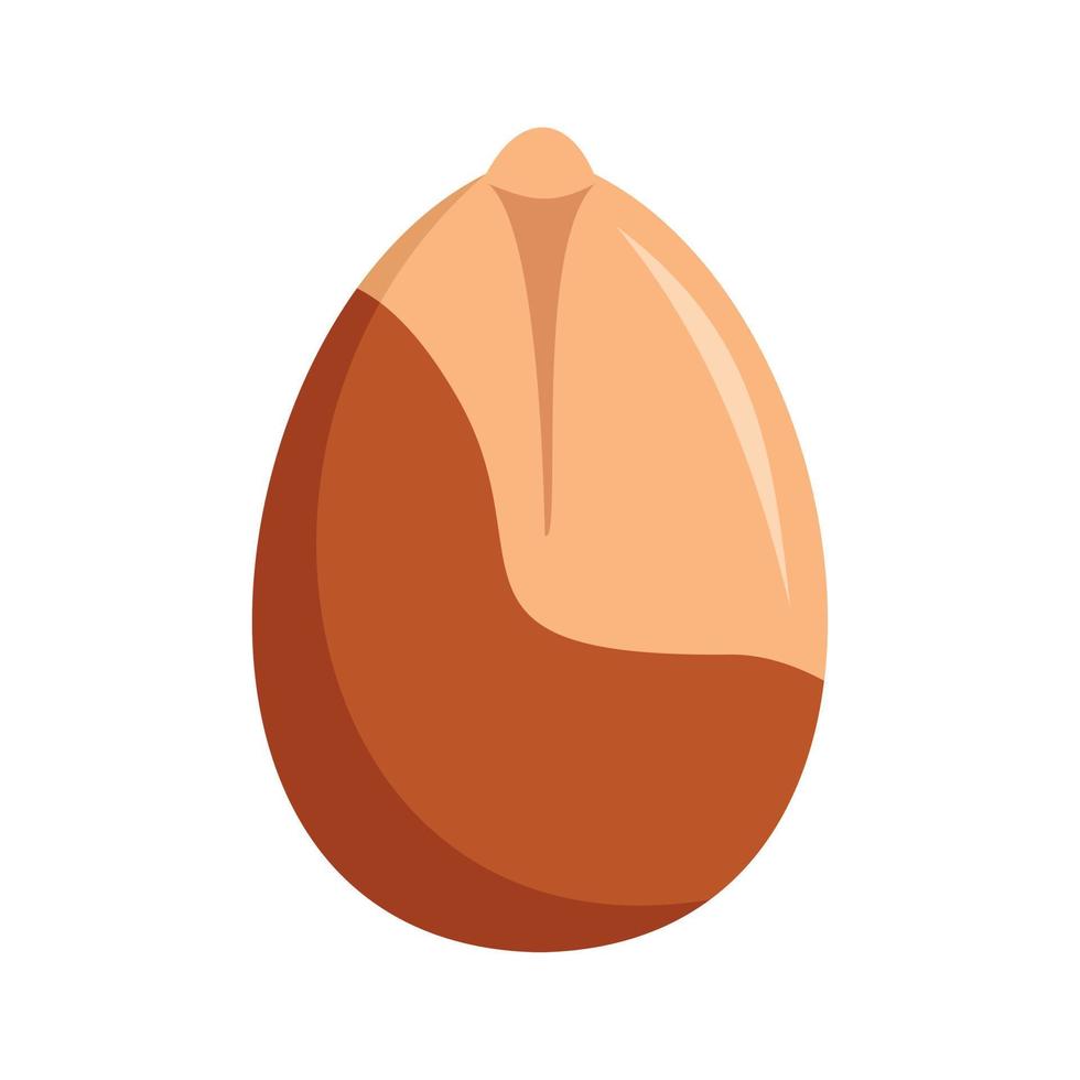 Peanut icon, flat style vector