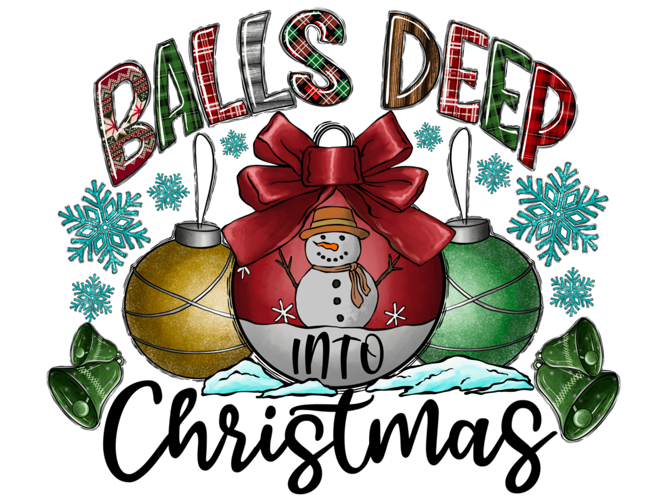 ballen diep Kerstmis png