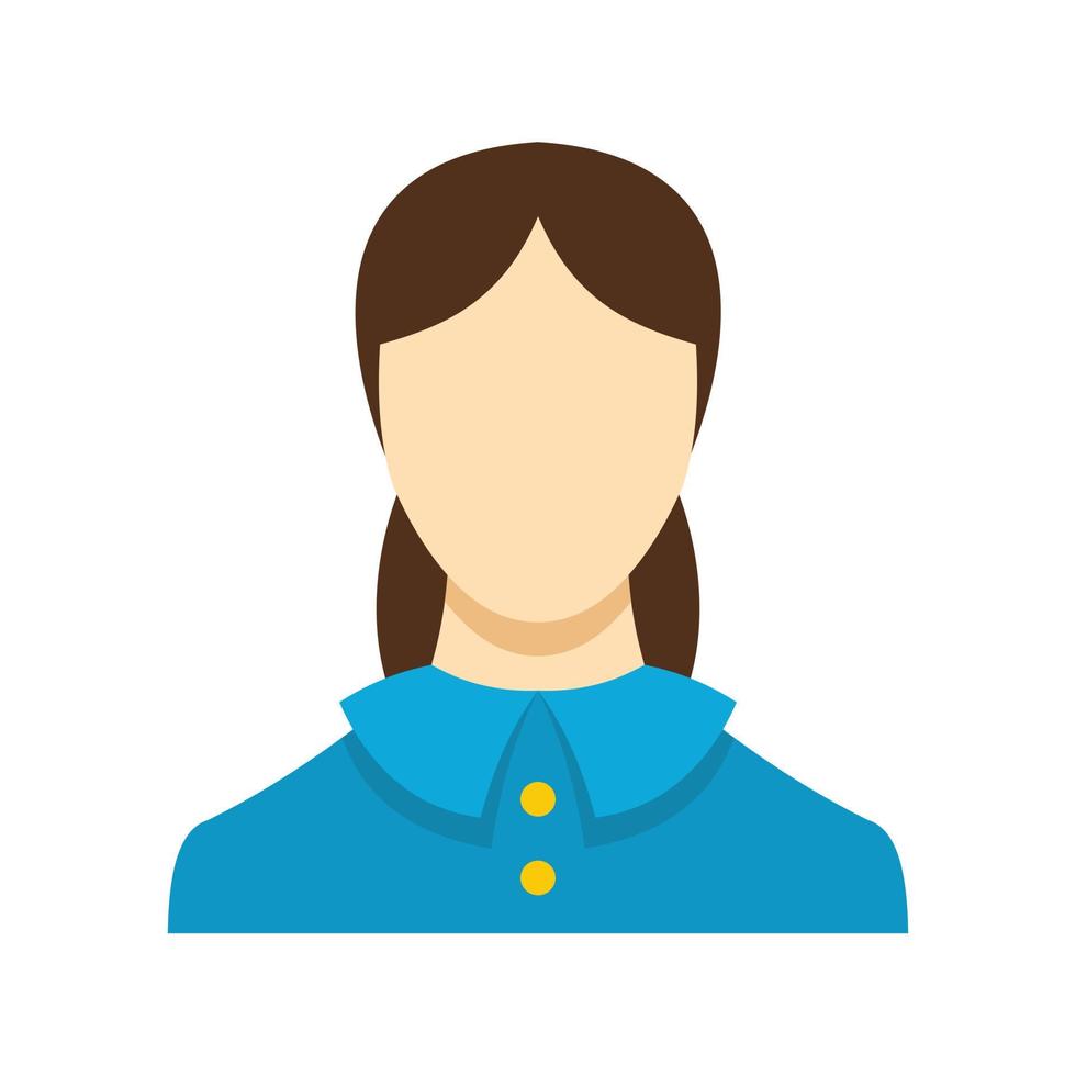 Best female avatar icon vector flat