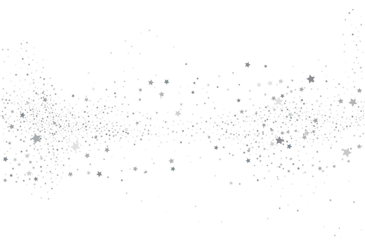 Light silver glitter confetti background. White festive texture. vector
