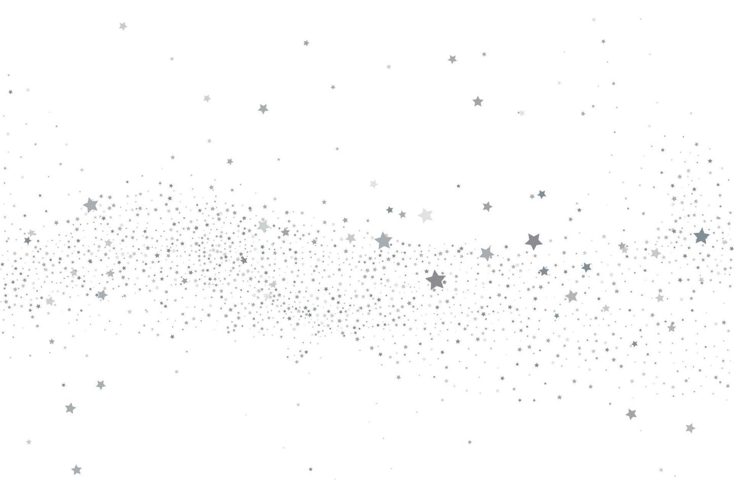 Light silver glitter confetti background. White festive texture. vector