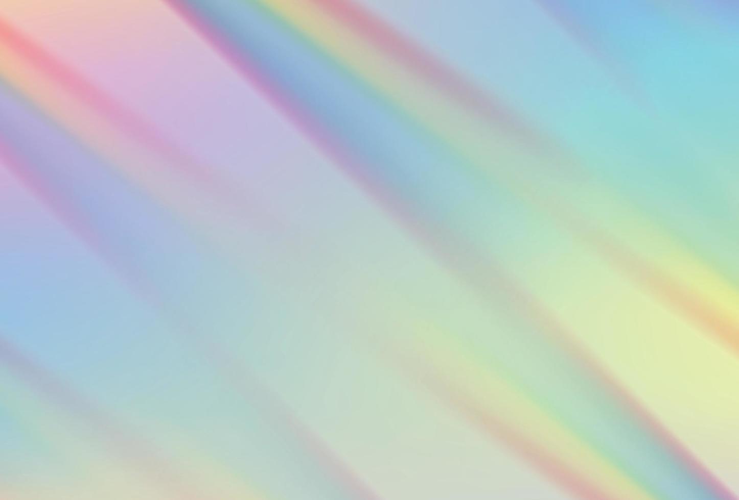 efecto realista de la lente de la llamarada del prisma del arco iris. ilustración vectorial de textura de refracción de luz vector