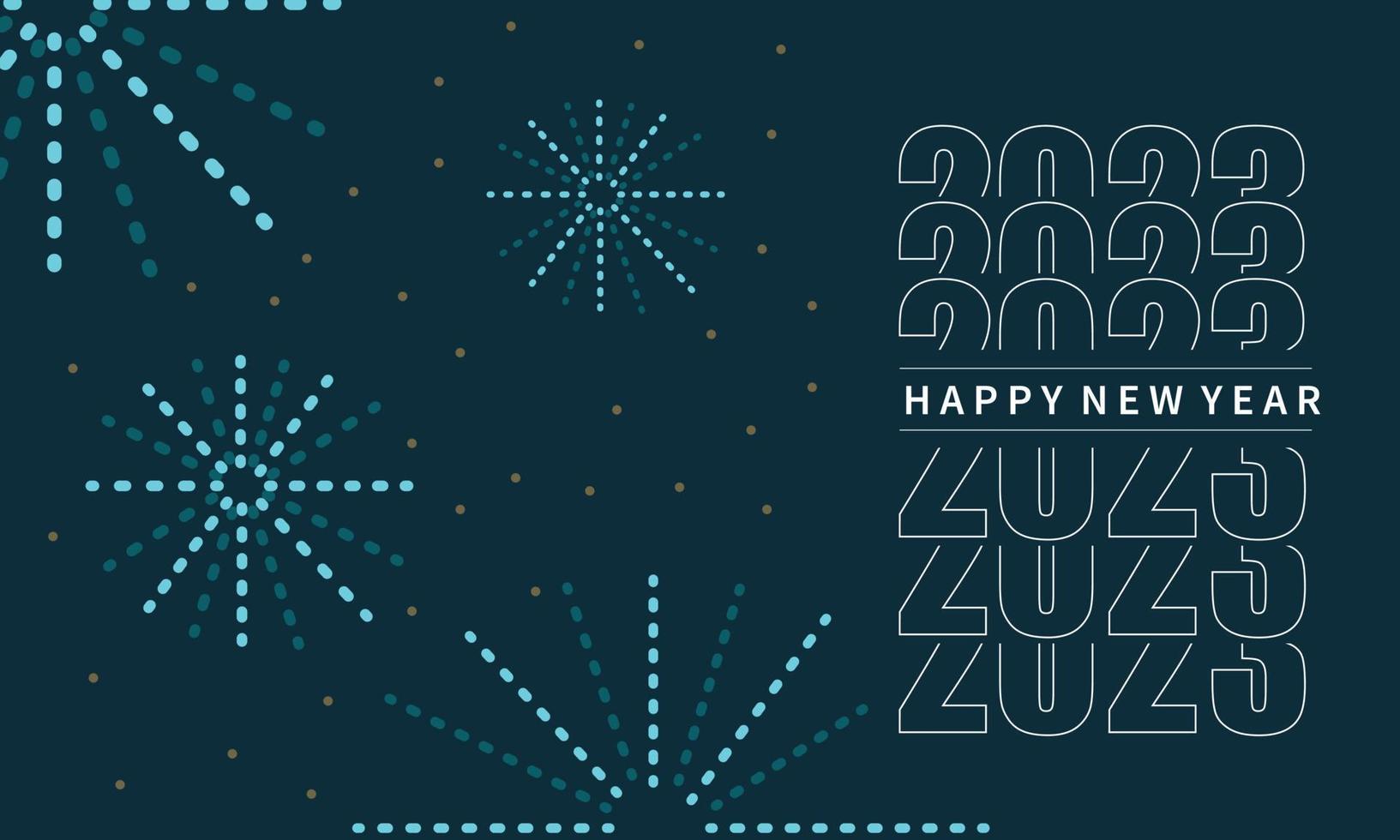 cartel de feliz año nuevo 2023 vector