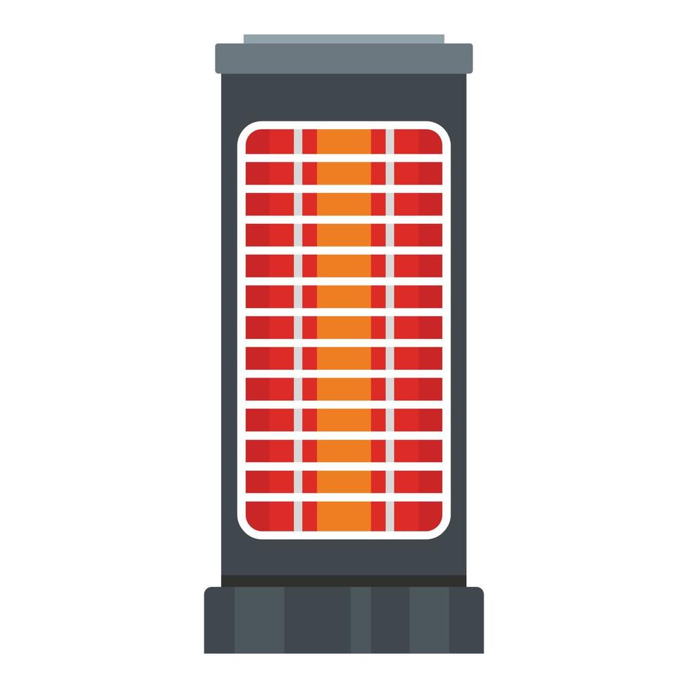 Warm heater icon, flat style vector