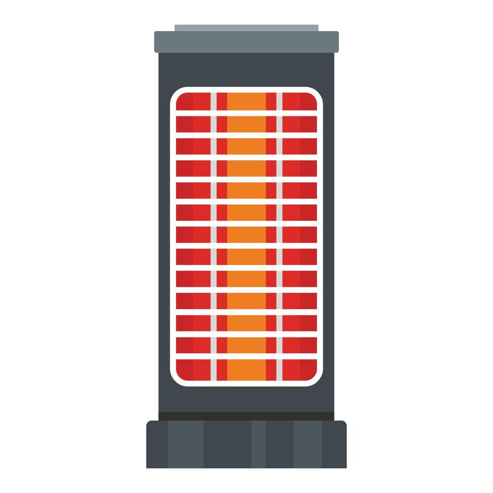 Warm heater icon, flat style vector