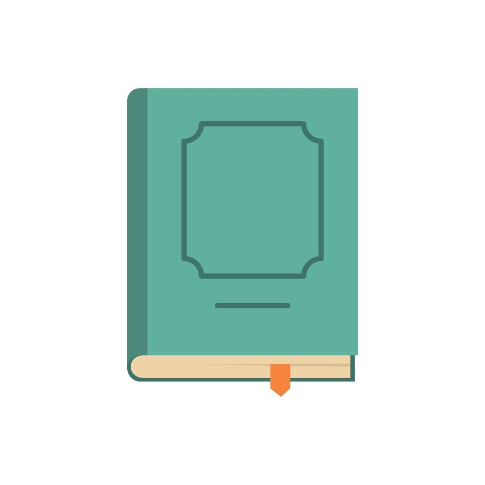 Book design icon, flat style vector