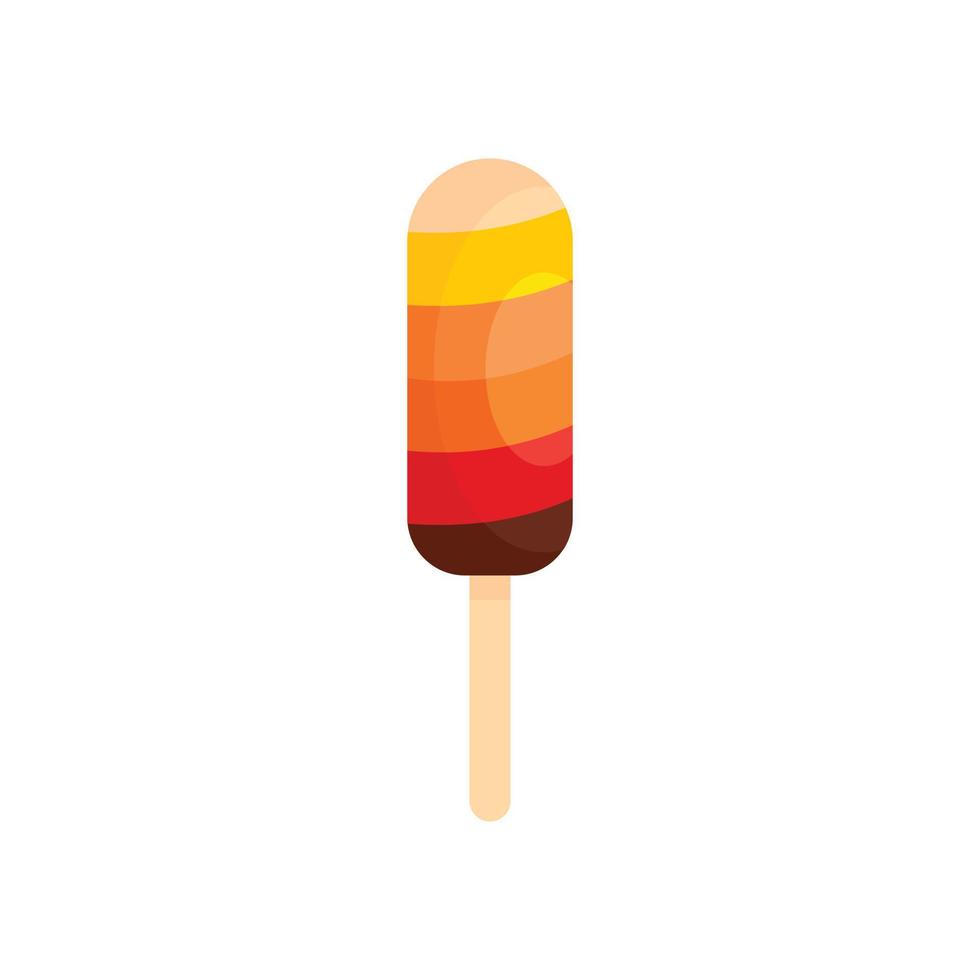 Beach ice cream icon, flat style vector