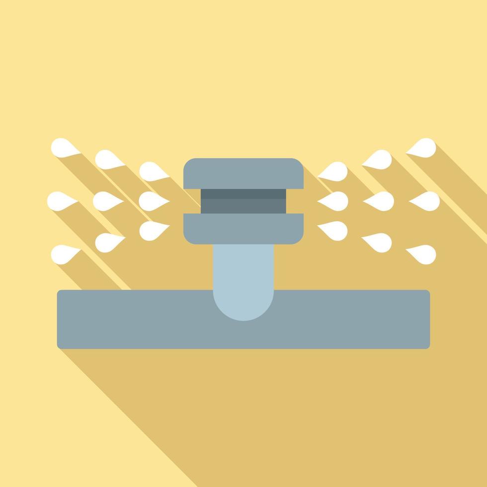 Water sprinkler icon, flat style vector