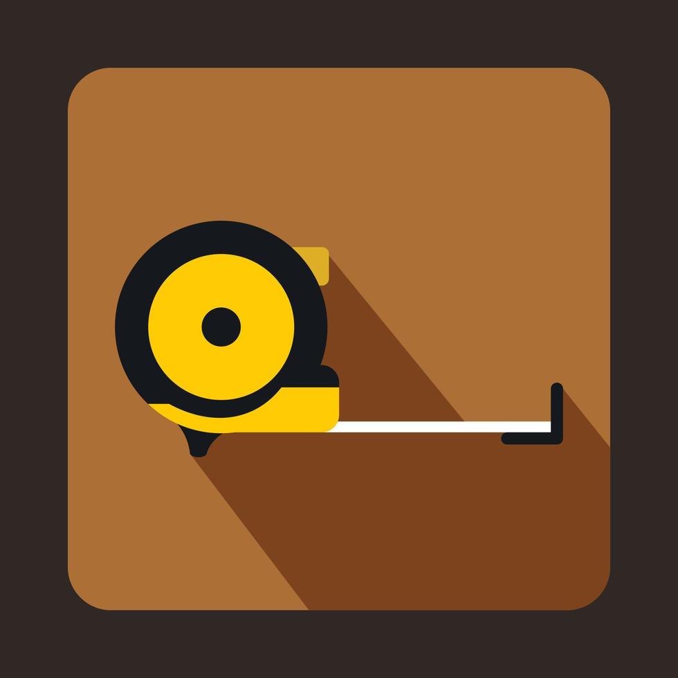 Roulette construction icon, flat style vector