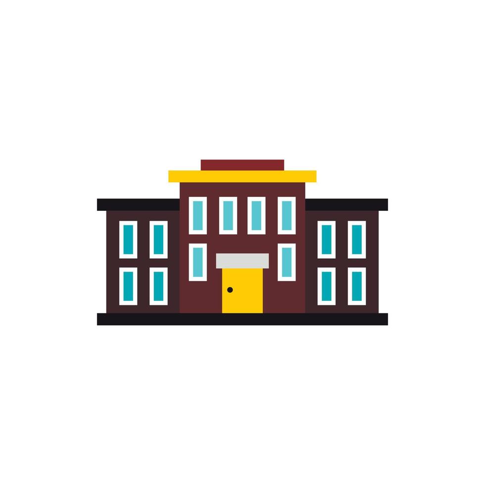 School icon, flat style vector