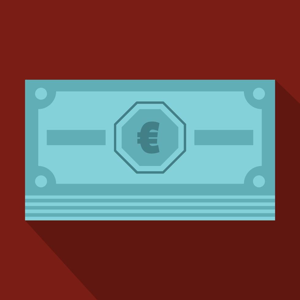 icono de dinero en efectivo, estilo plano vector