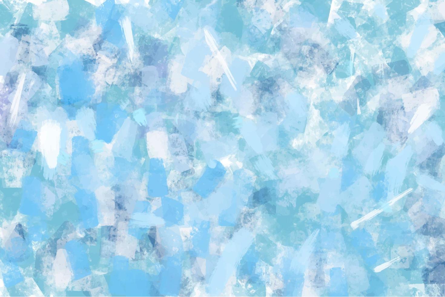 bello fondo helado, pinceladas acrílicas de pintura, en delicados colores azules vector