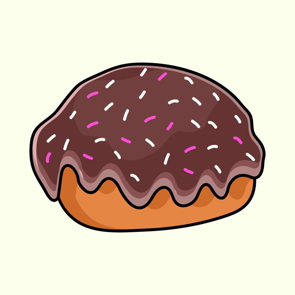 pan vector ilustración estilo de dibujos animados. comida dulce, pan dulce.  icono plano 14467526 Vector en Vecteezy