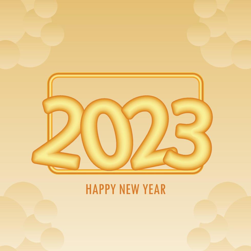 2023 happy new year greeting card with colorful fireworks background vector