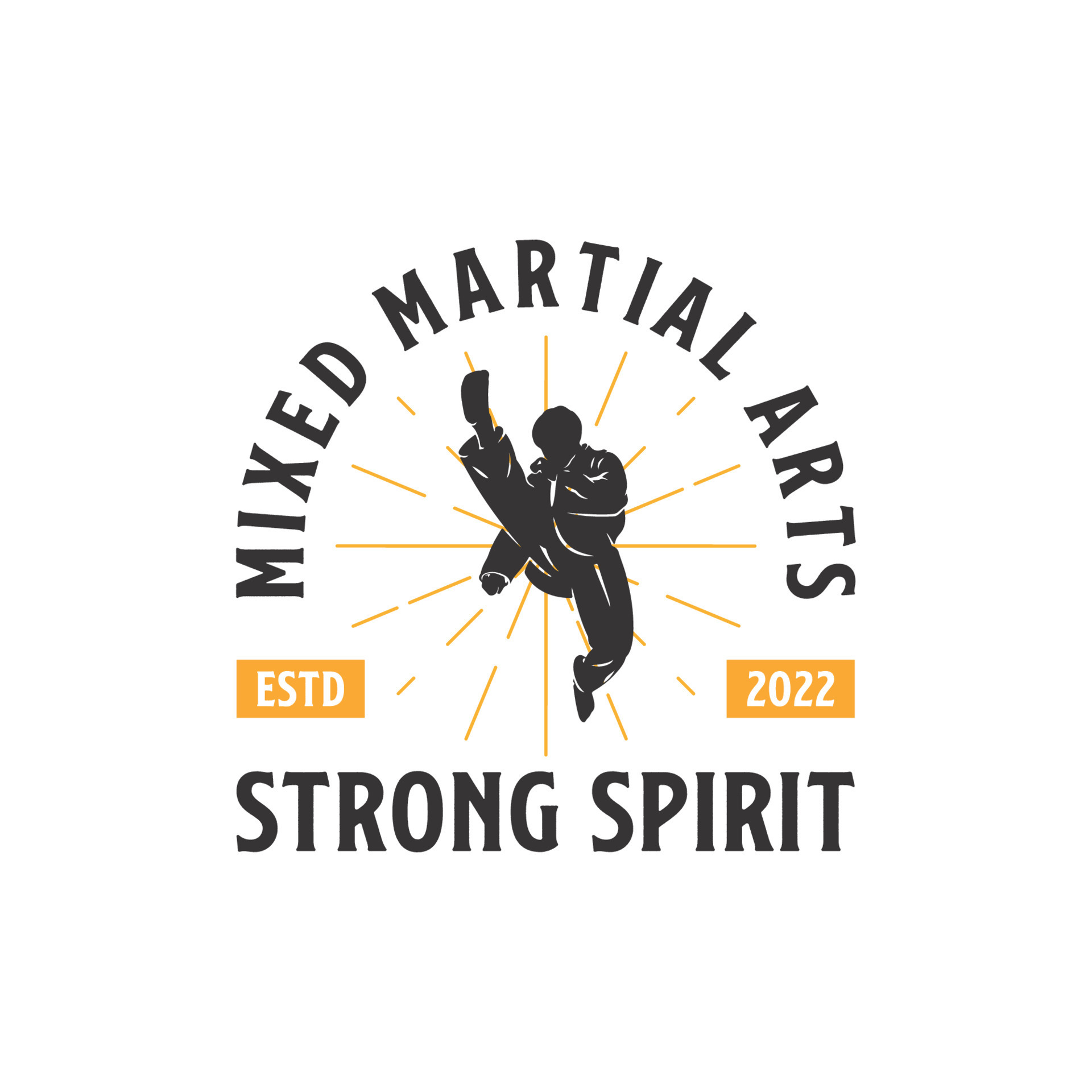 kung fu master or martial arts logo design template 14467962 Vector Art