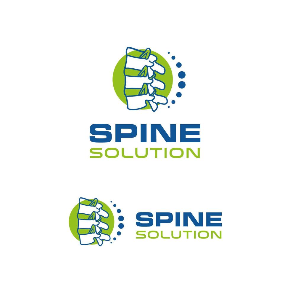 logo Spine and Joint logo. Orthopedics Solution logo design templateesign template vector
