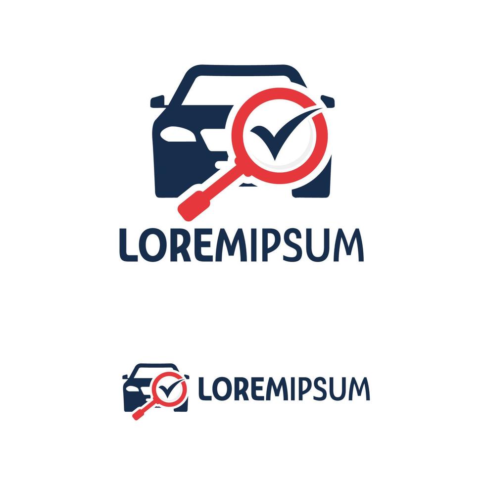 car check logo design template with white background vector