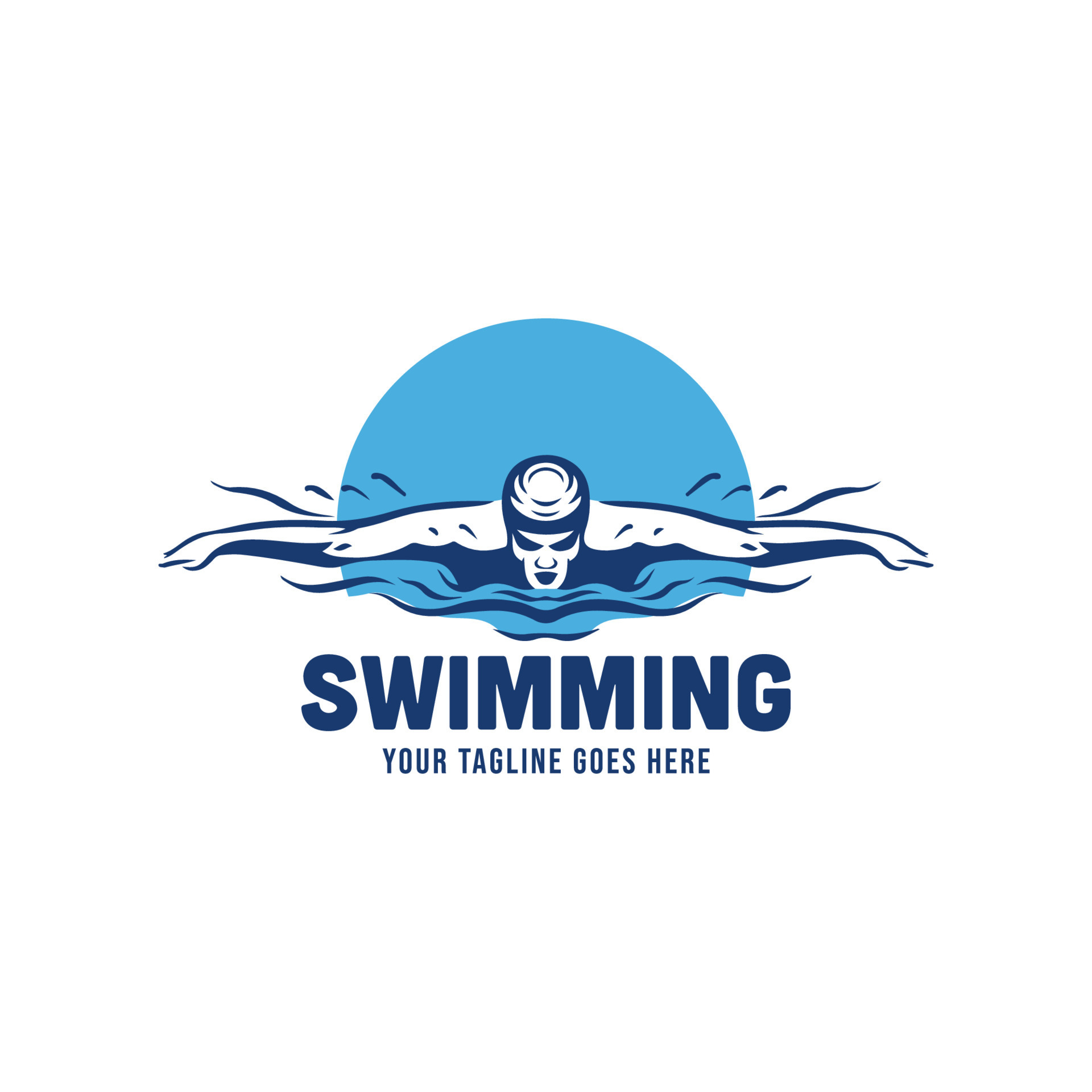 2023 SWIMMING CHAMPIONSHIPS VECTOR LOGO DESIGN FOR PRINT