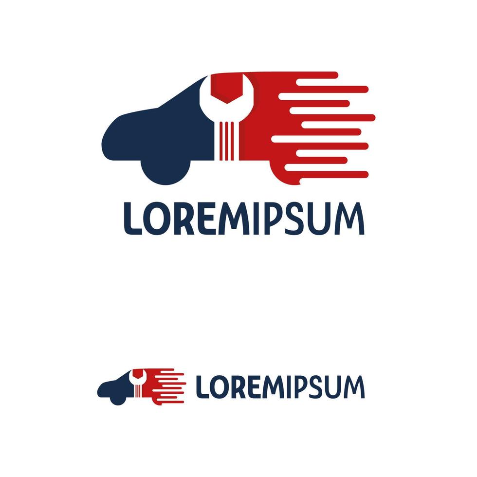 fast repair logo design template with white background vector