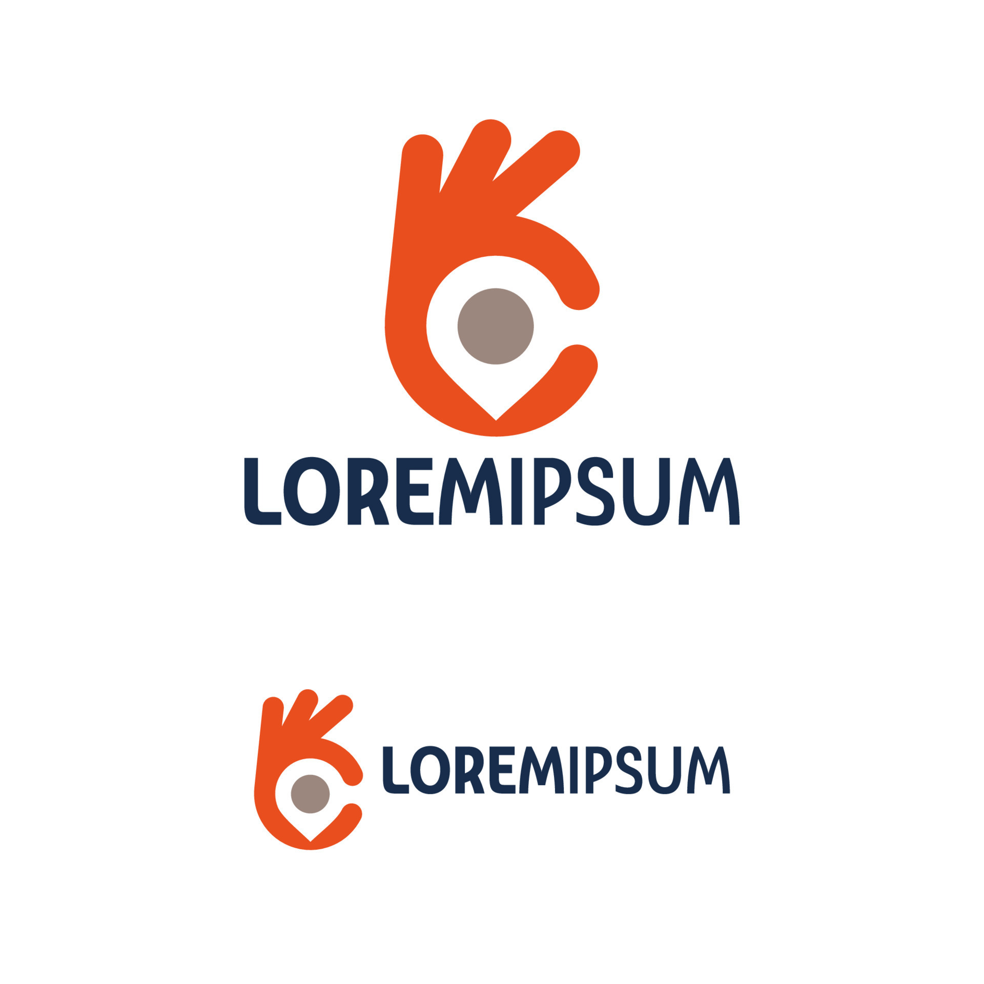 good point logo. good location logo design template 14468339 Vector Art