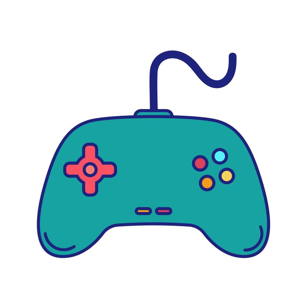 vector de diseño plano de icono de controlador de juego