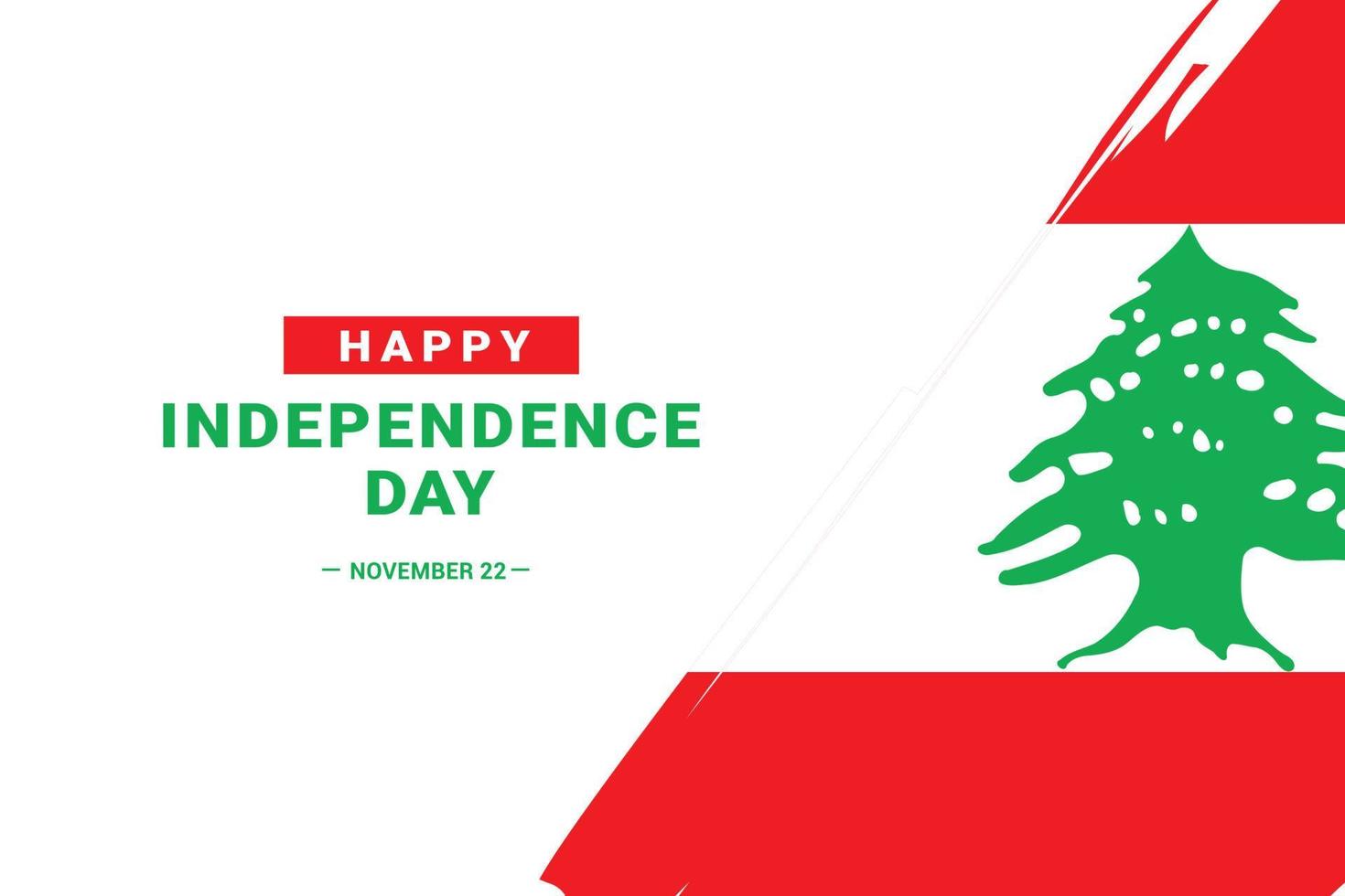 Lebanon Independence Day vector