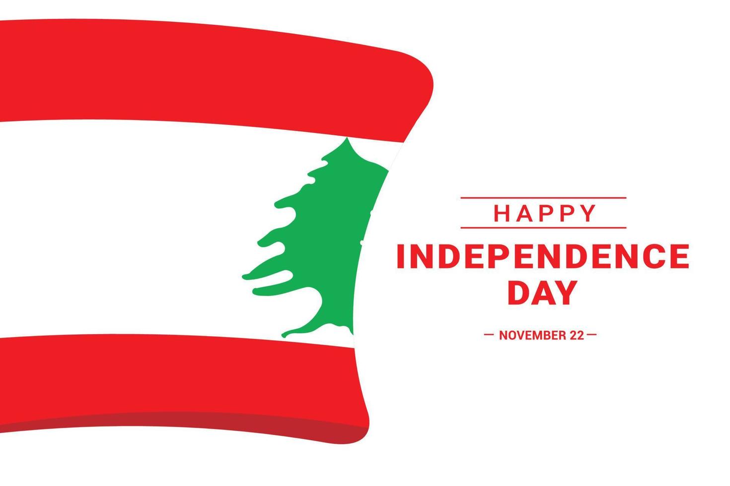 Lebanon Independence Day vector