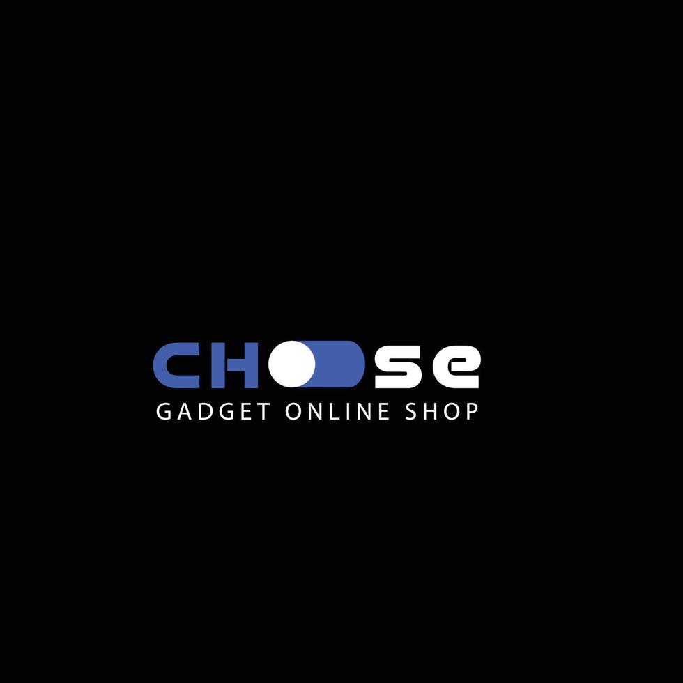 gadget online shop minimalist logo template vector