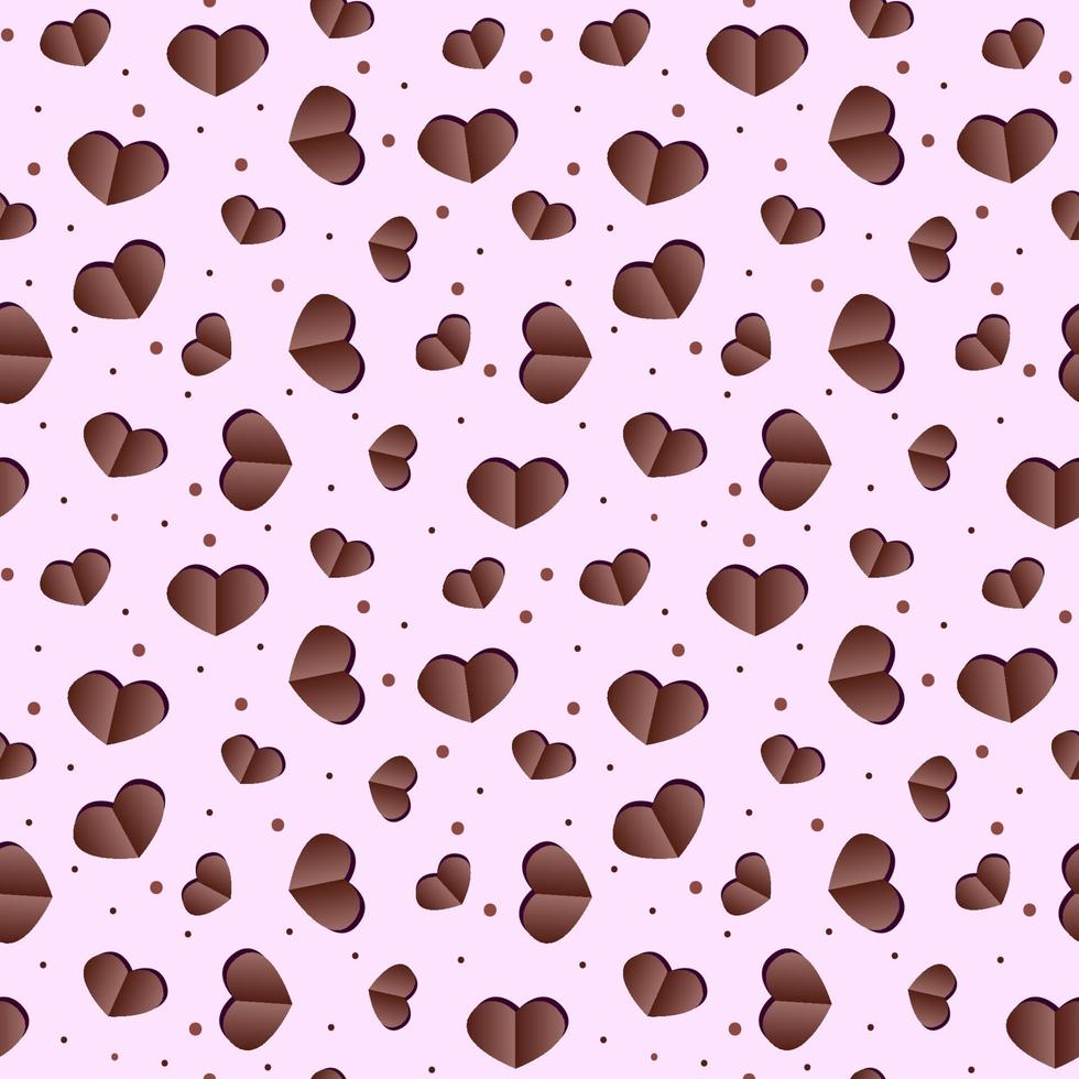 Valentine s Day is a seamless pattern with hearts. Texture for packages, cards, greetings, invitations, valentines, etc. vector