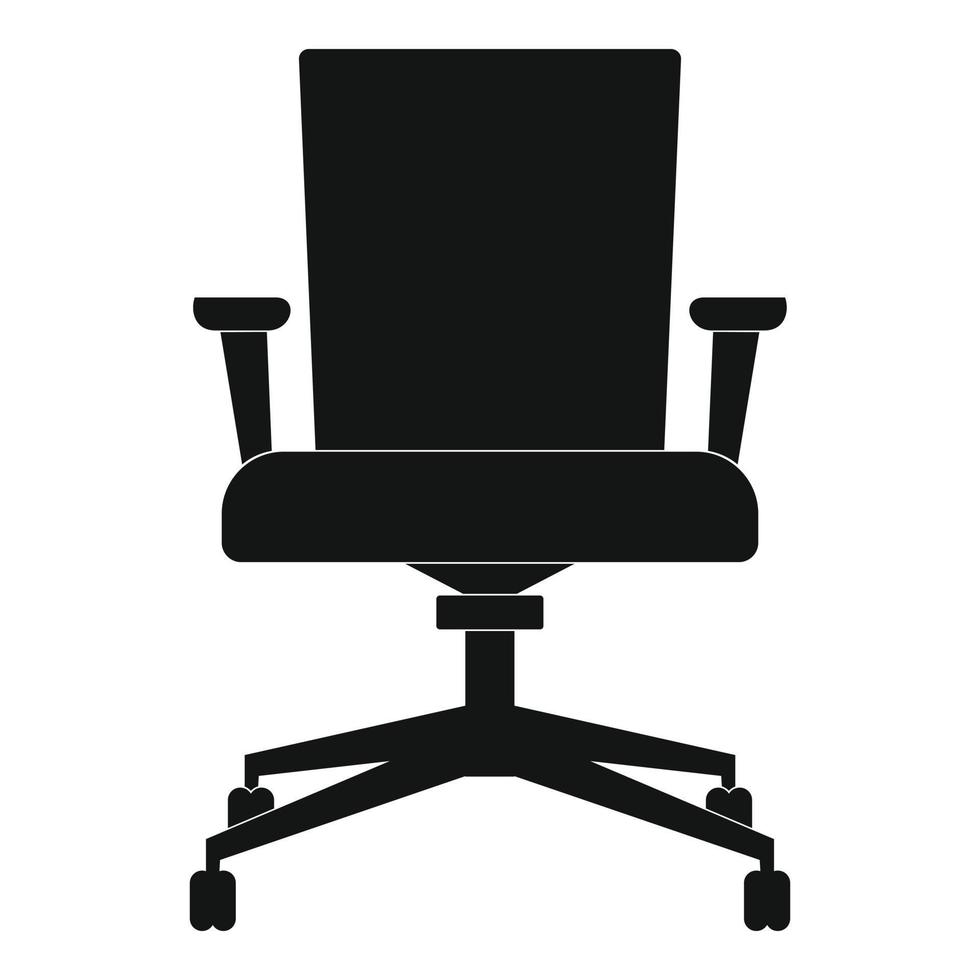 icono de sillón de computadora, estilo simple. vector