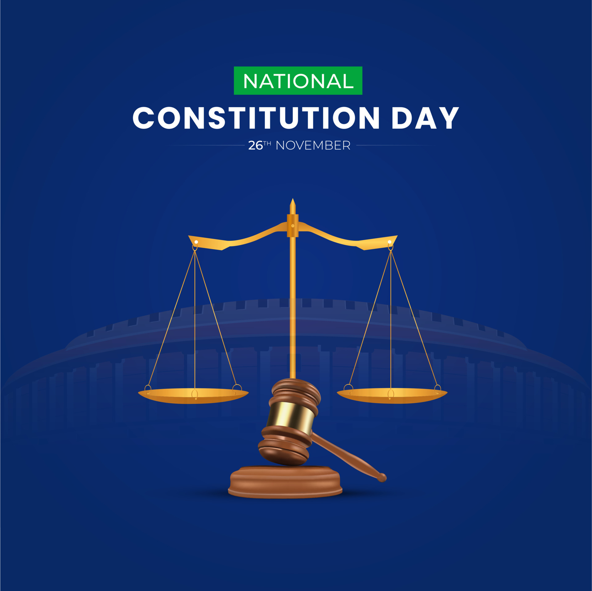 Constitution Day of India and National Constitution Day 14469017 Vector