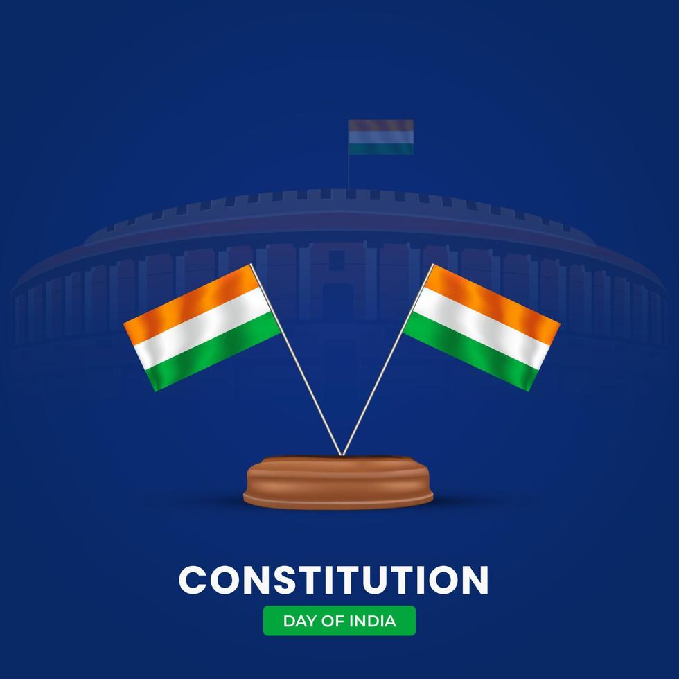 día de la constitución de la india y día de la constitución nacional vector