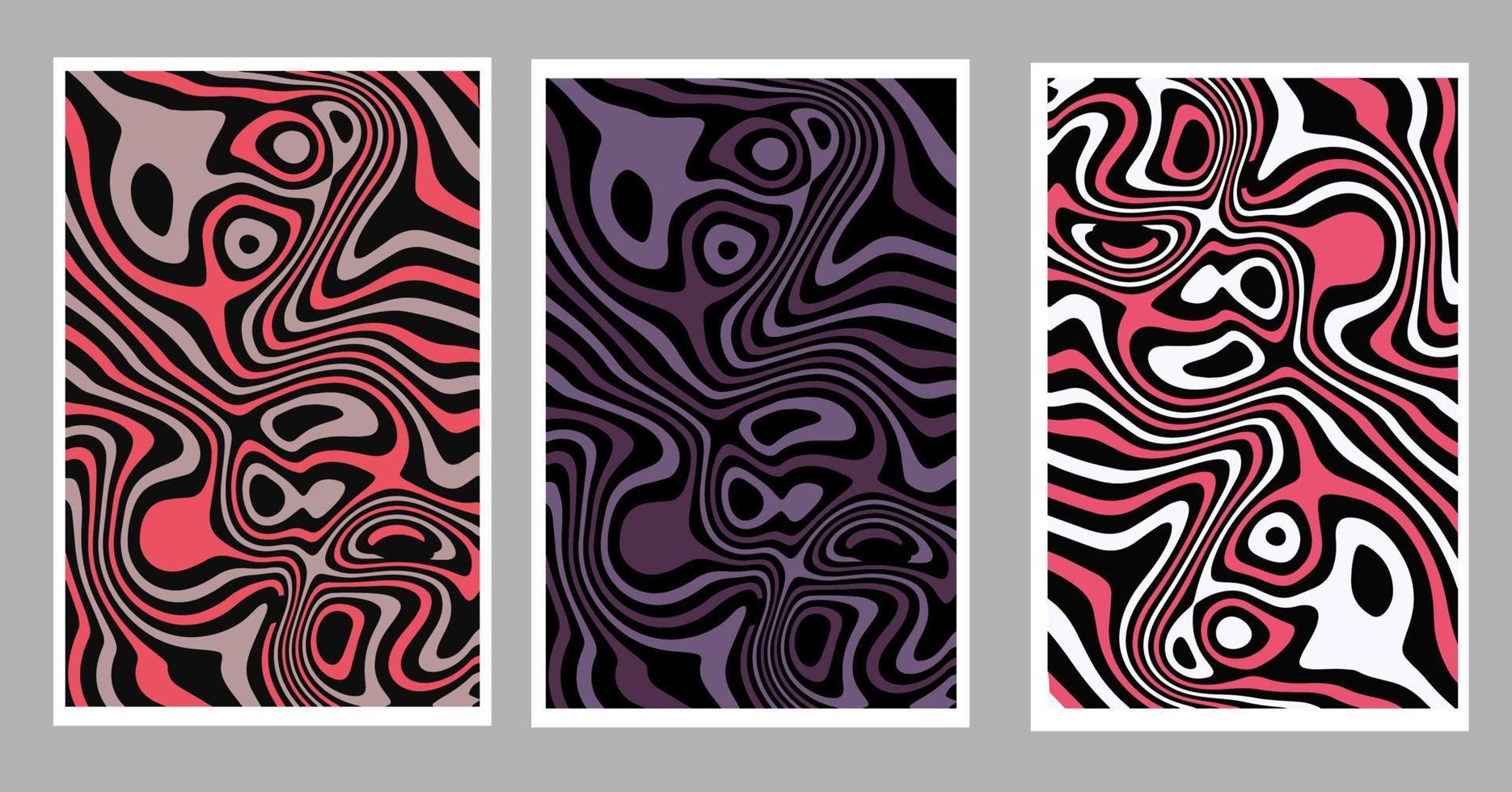 color abstract op art vector